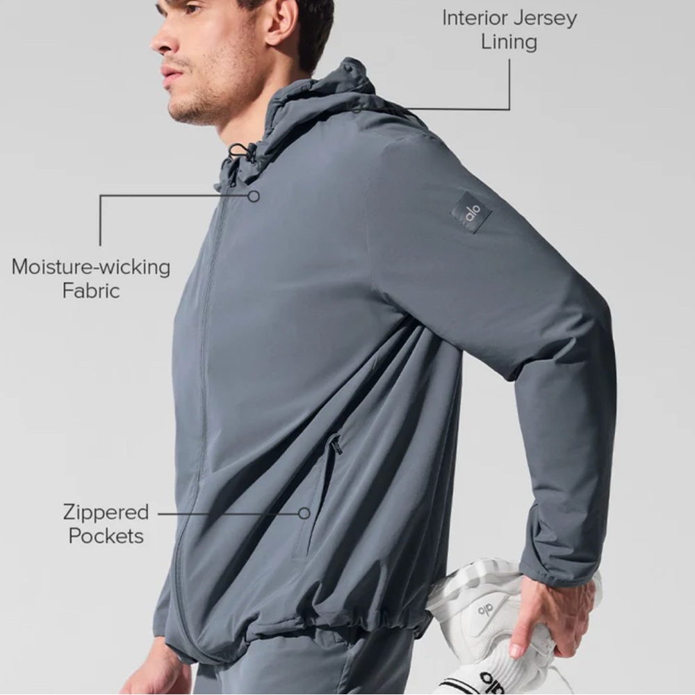 Alo Yoga Men’s Performance On-The-Go Jacket - Picture 2 of 4
